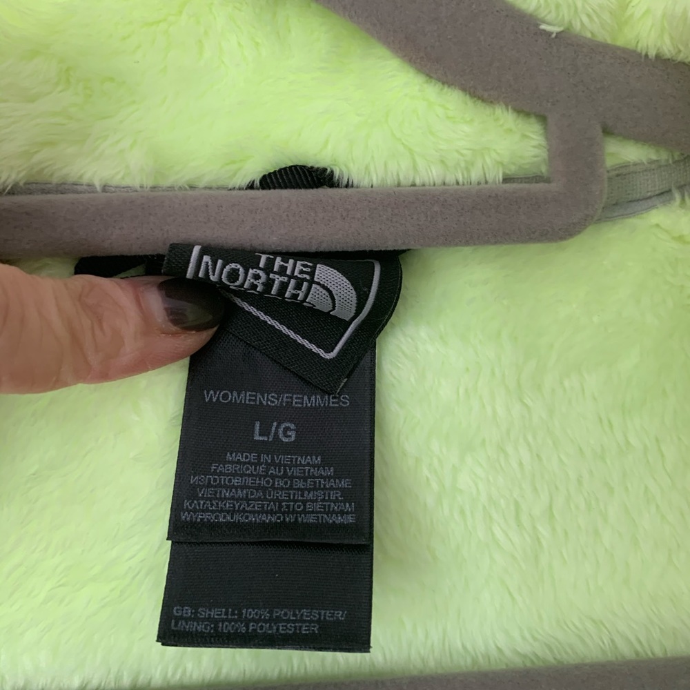 North Face Lime Green Fleece Jacket